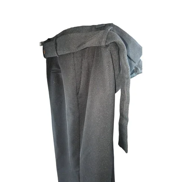 Ann Taylor Pants w Belt Skinny Corduroy Black High Rise High Waist Sz 14 - Picture 6 of 10